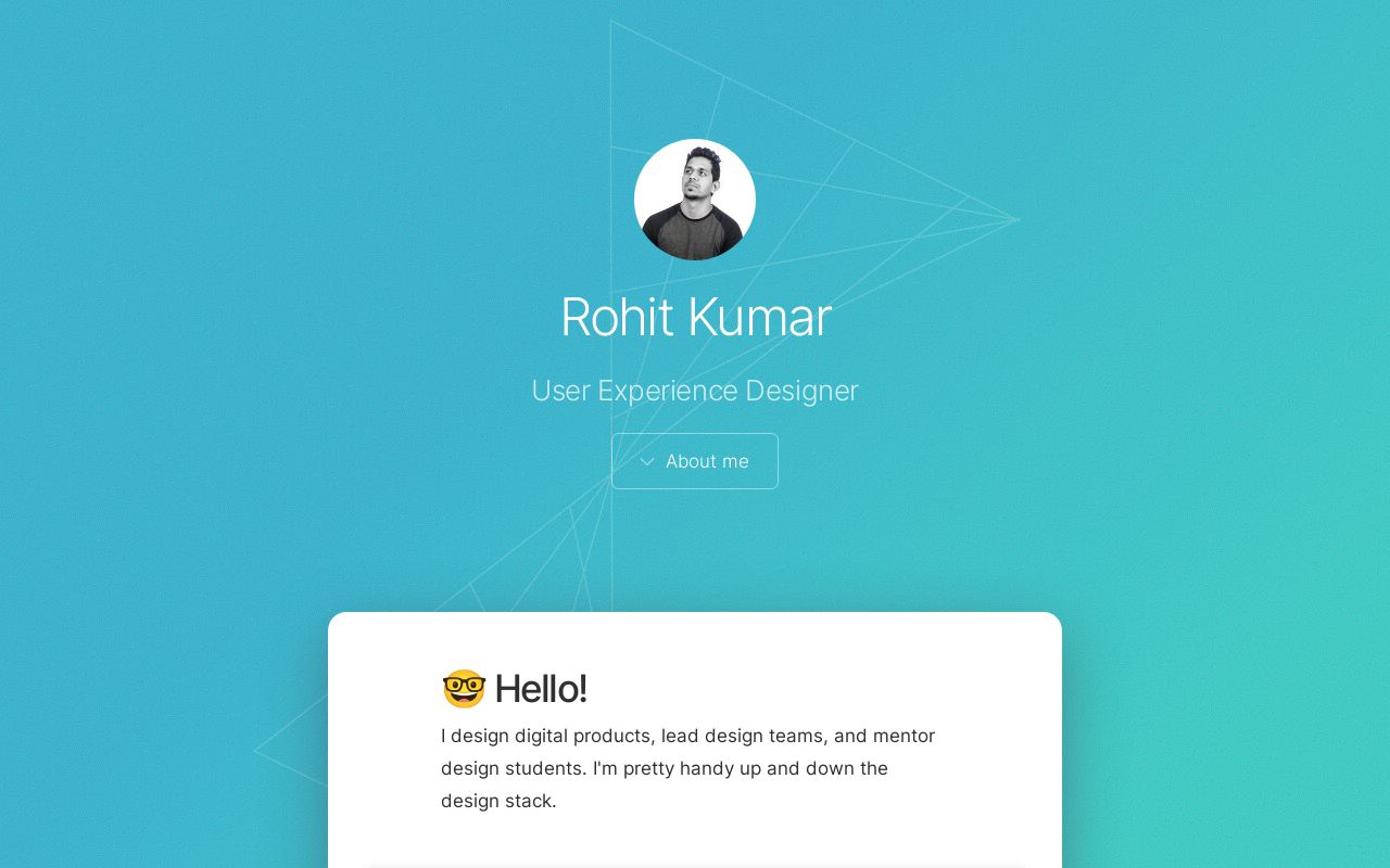 Rohit Kumar | UX Design Portfolio
